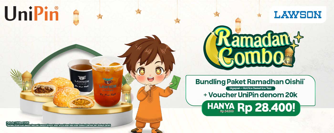 Ramadan Combo bersama Lawson hanya Rp 28.400 bisa Buka Puasa Hemat, Kenyang, dan Dapet Voucher UniPin!